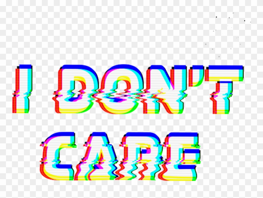 Sarcasm Ftesticker Glitch Text Quote Freetoedit - Idc Stickers Clipart