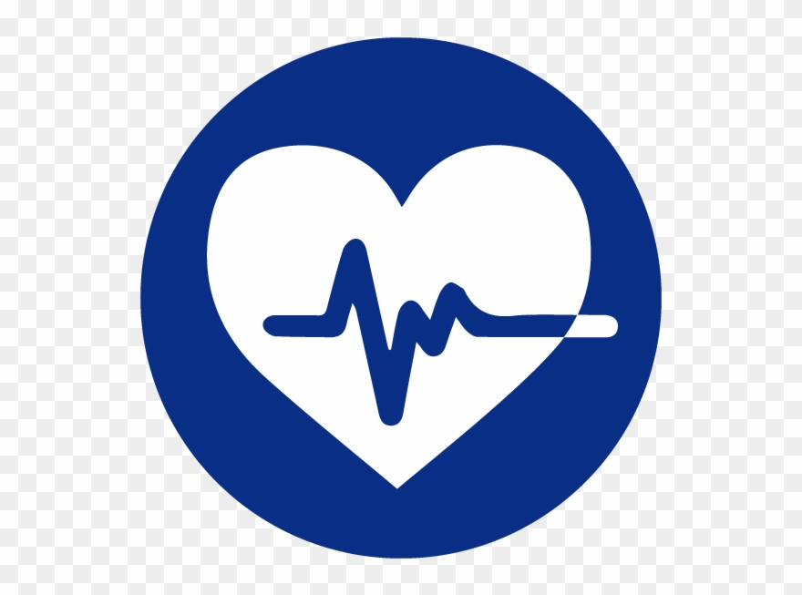 Blue Heading Icons Heartbeat - Blue Heart Beat Icon Clipart