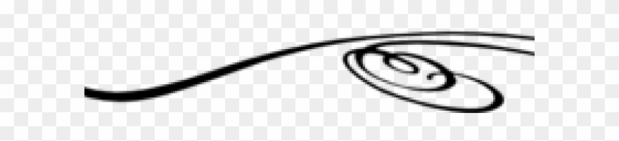 Swirl Clipart Decorative - Line Art - Png Download