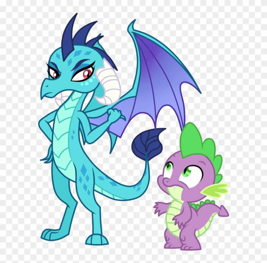 Pin Dragon Clipart Transparent Background - Spike X Ember - Png Download