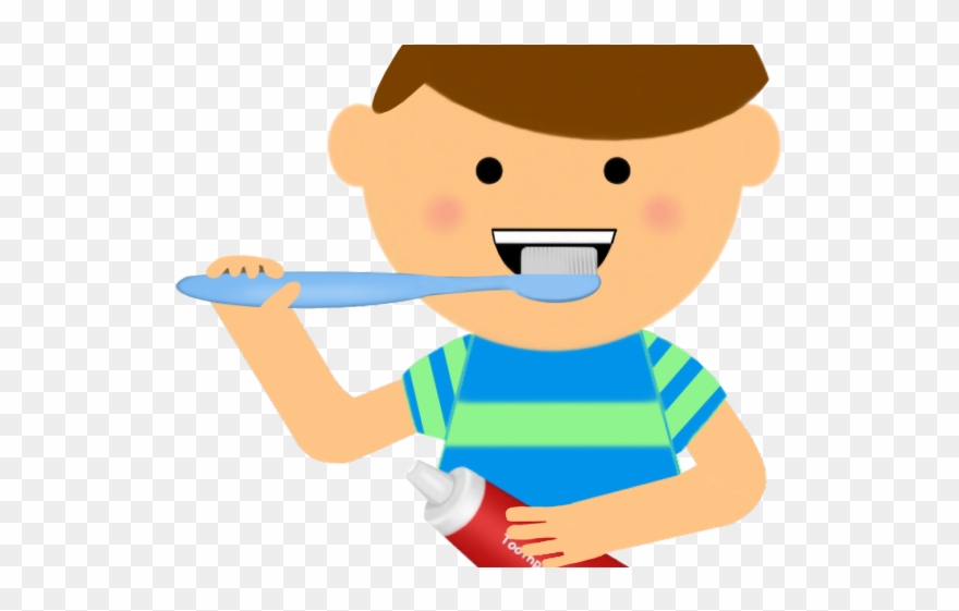 Clipart Library Stock Simple Huge Freebie - Boy Brush Teeth Clipart - Png Download