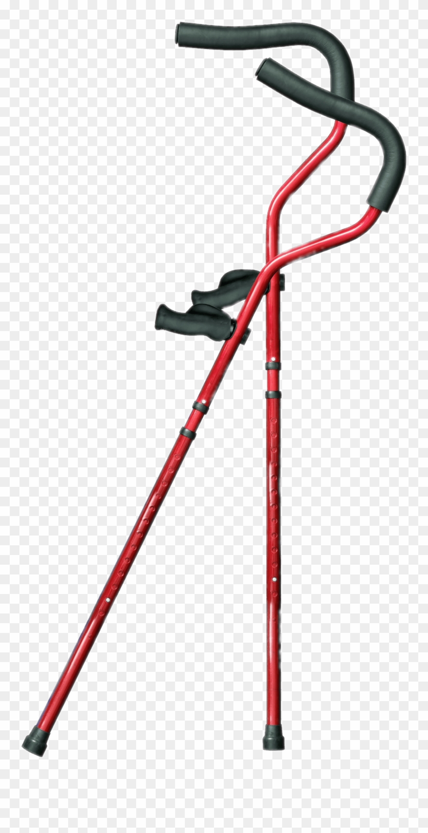 Red Crutches - Best Type Of Crutches Clipart