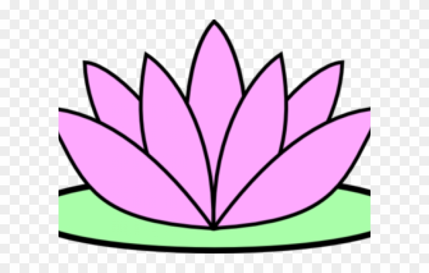 Lotus Clipart - Lotus Flower Easy Drawing - Png Download