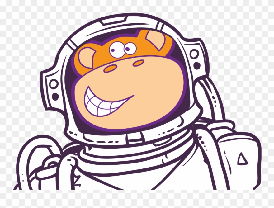 Monkey Astronaught - Human Clipart