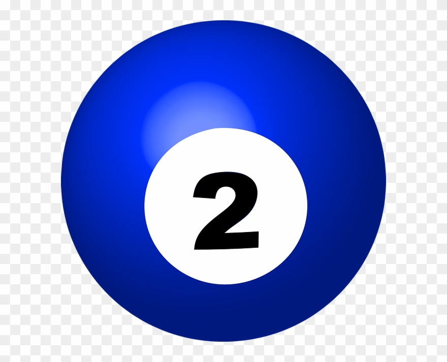 Cartoon Pool Ball Png - Bola Billiard Png Clipart