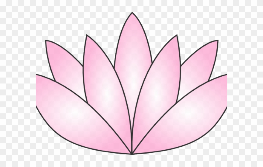 Lotus Clipart Easy Draw - Yellow Lotus Clipart - Png Download