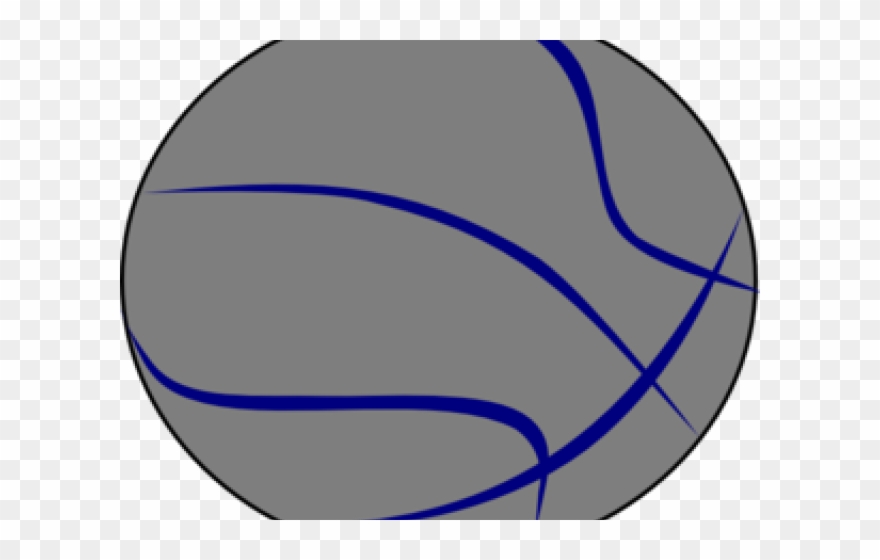Grey Clipart Basketball - Black And White Basketball Clip Art - Png Download