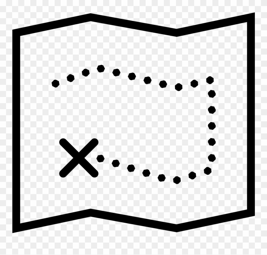 Treasure Map Icon - Treasure Clipart