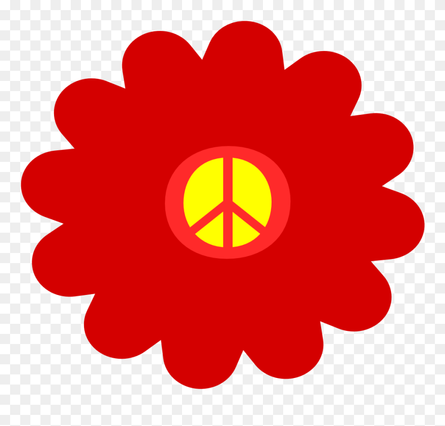 Clip Arts Related To - 1970s Transparent Flower - Png Download