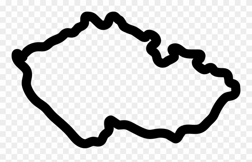 Czech Republic Map Icon Clipart