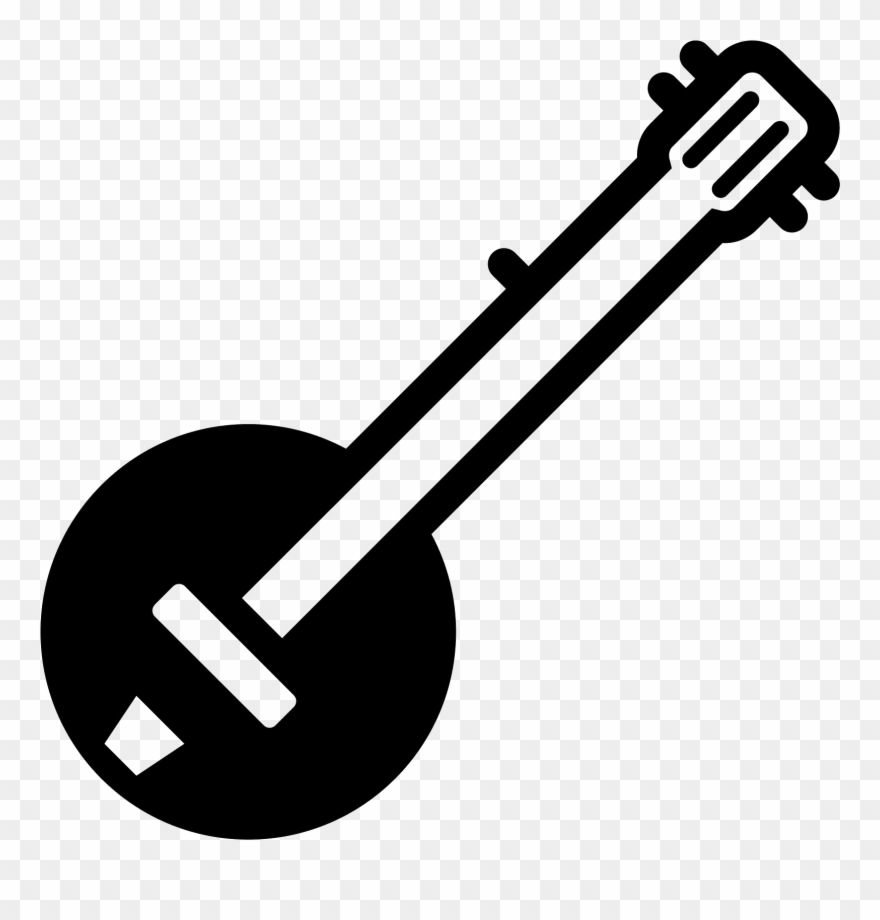 Banjo Filled Icon - Banjo Emoji Clipart