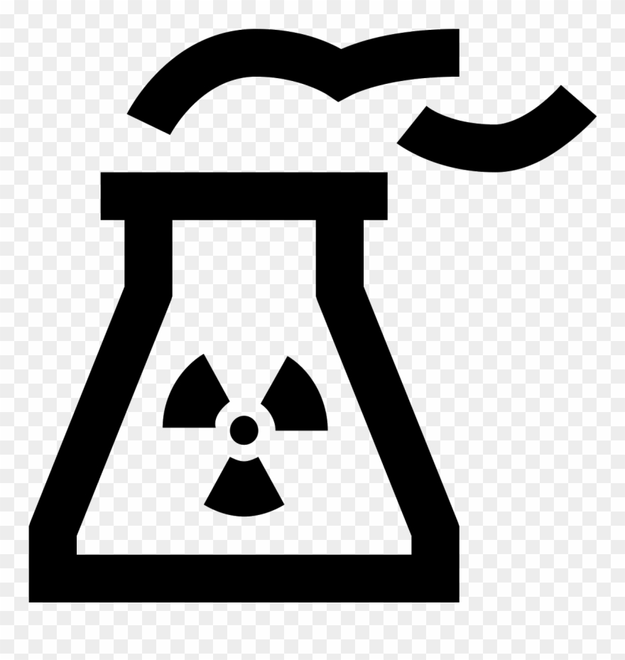 Nuclear Power Plant Icon - Nuclear Warning Sign Clipart