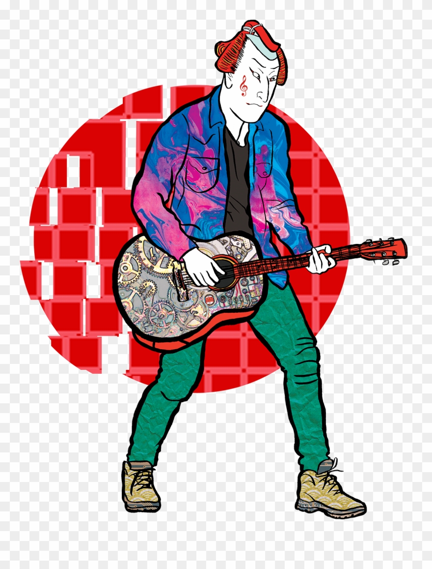Guitar Boy - Cartoon Clipart