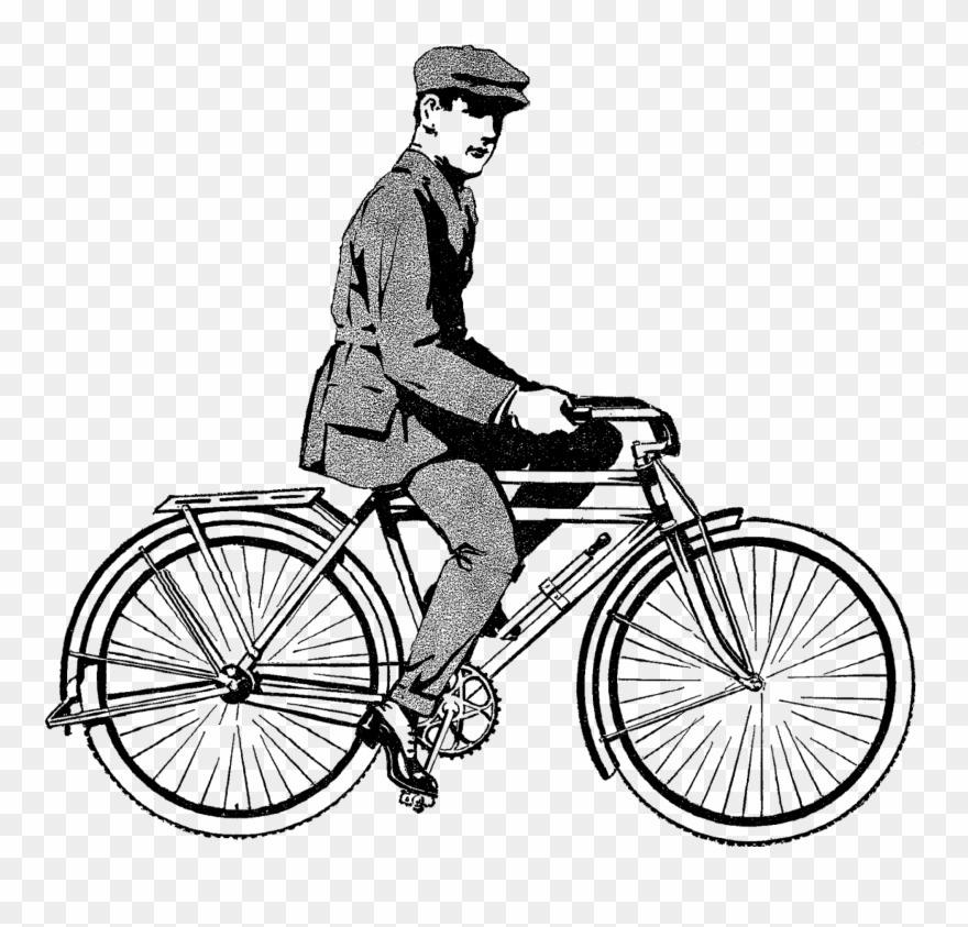 Bicycle Vintage Download Illustration - Vintage Bike Illustration Clipart