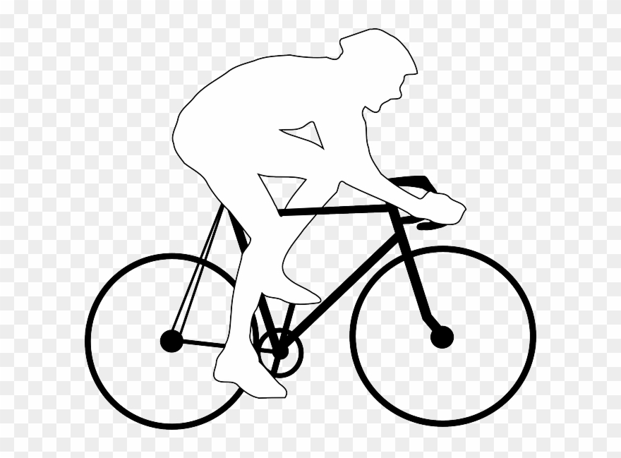 Free Pictures Racing Bicycle - Draw A Person On A Bike Clipart