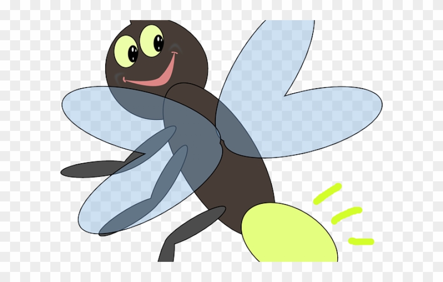 Fly Clipart Insect - Lightning Bug Clip Art - Png Download