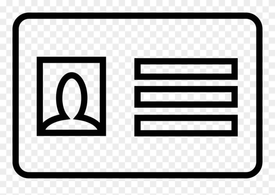 Business Card Outline Comments - Icon Clipart