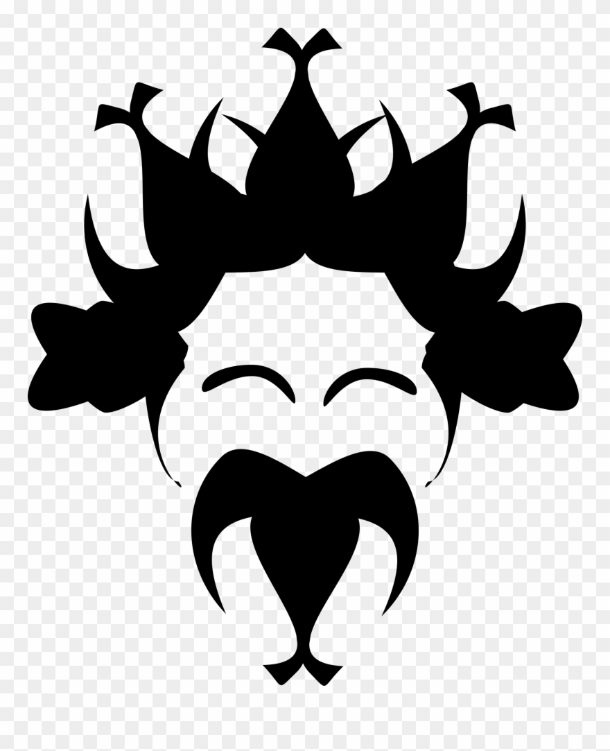 Kumis Hitam Putih Clipart