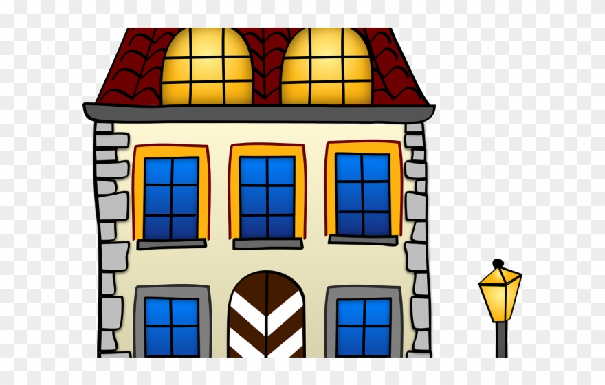 Domain Clipart Solar Home - Homes And Buildings Coloring Book - Png Download