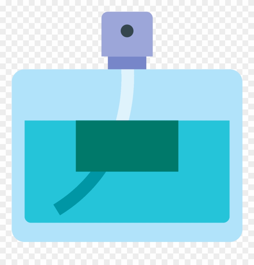 It's A Basic Logo Of A Glass, Rectangular Shaped Perfume - Bottle Clipart