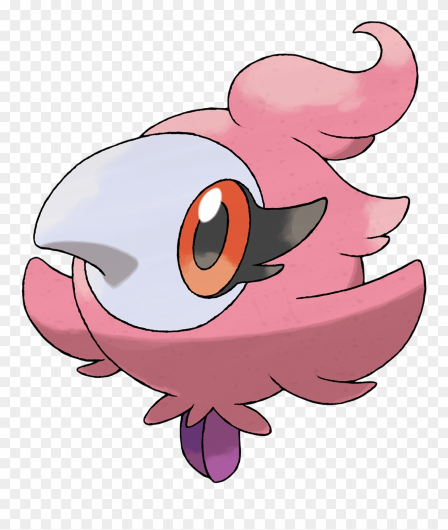 Spritzee - Pink Bird Pokemon Name Clipart