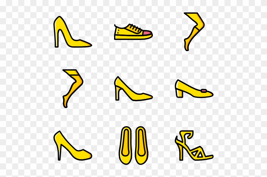 Woman Footwear - Woman Shoes Icon Clipart