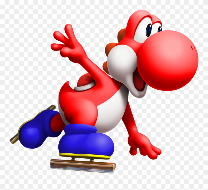 M Yoshi - Mario & Sonic At The Olympic Winter Games Png Clipart