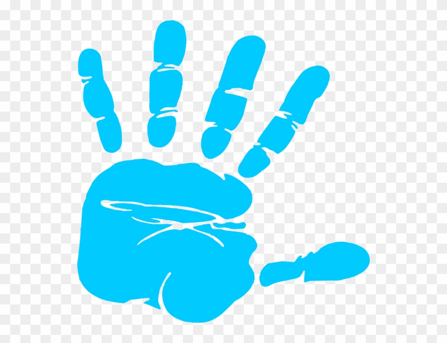 Handprint Clipart Cute Borders - Kid Handprint Clipart - Png Download
