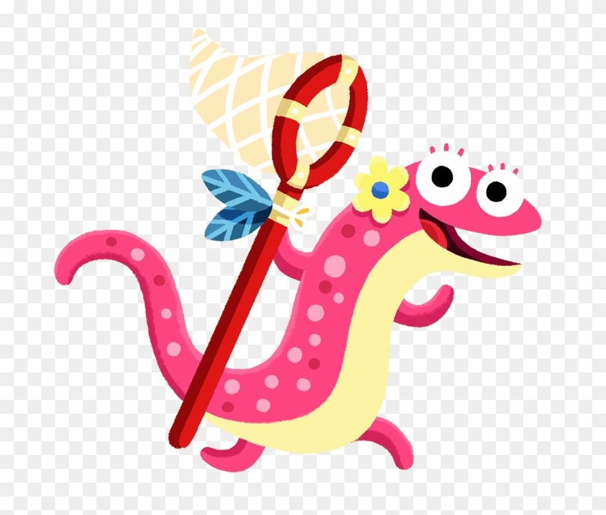 Sally Salamander Went Down To The Lane - Cartoon Clipart