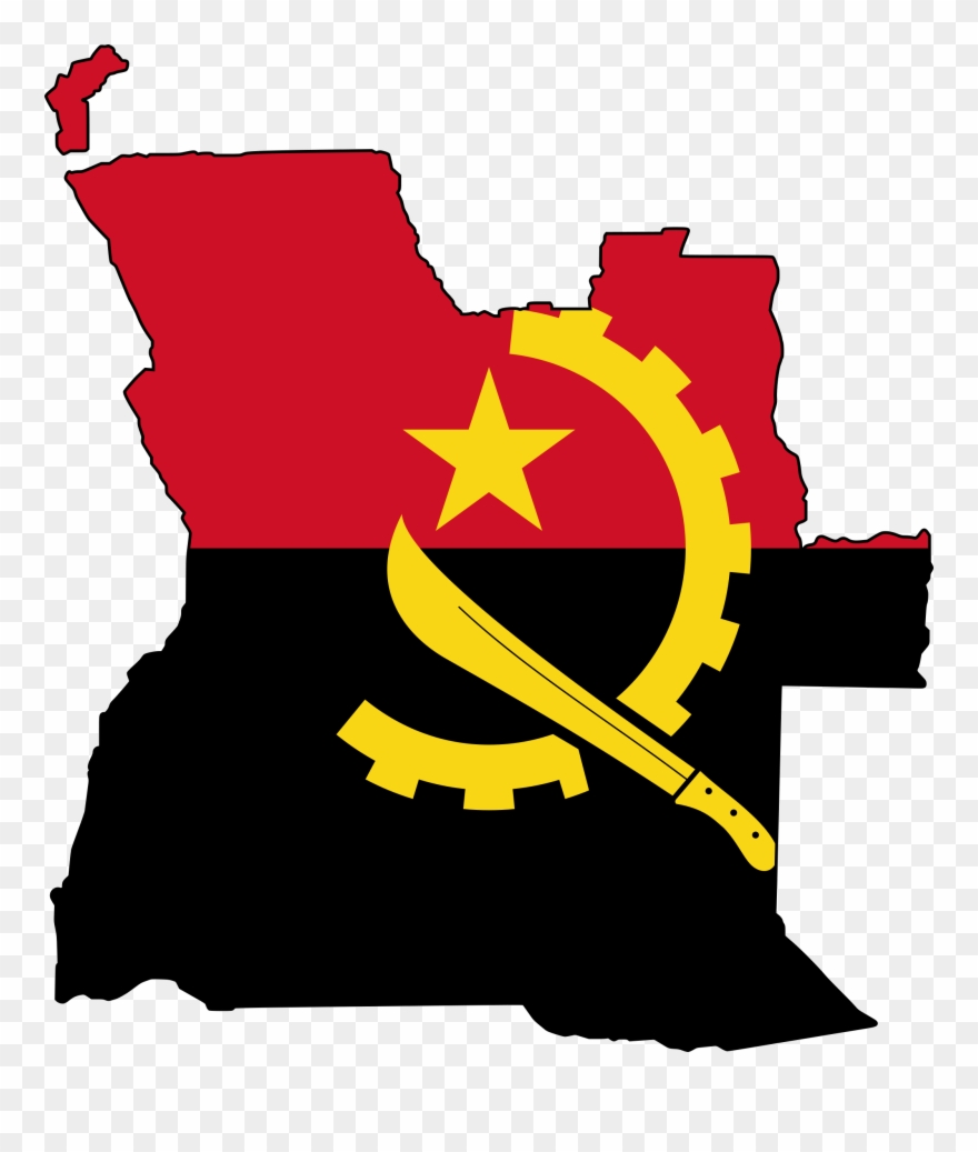 The Angolan Government Appealed Tuesday To The United - Angola Map And Flag Clipart