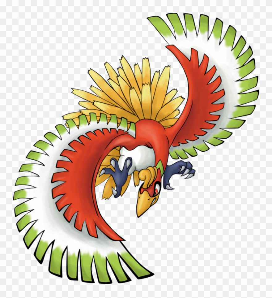 Pokemon Ho Oh Animated Clipart Free Clip Art Images - Pokemon Ho Oh Transparent - Png Download