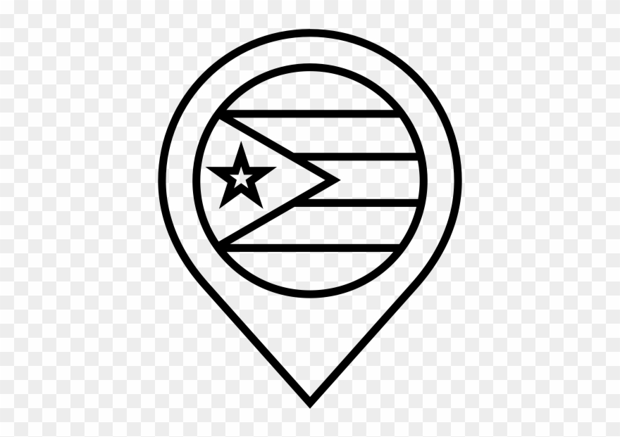 Cuba Rubber Stamp - Flag Of Puerto Rico Clipart