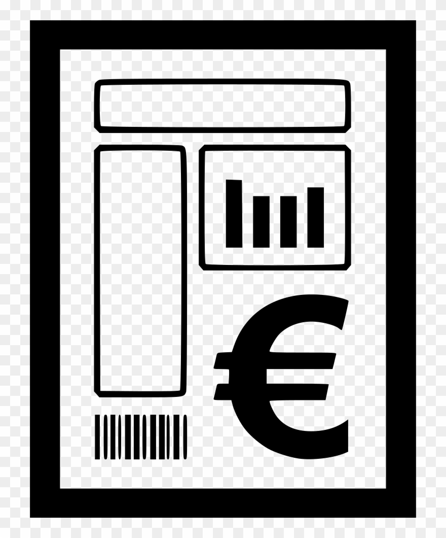 Bill Invoice Charges Currency Euro Comments - Pound Billing Icon Clipart
