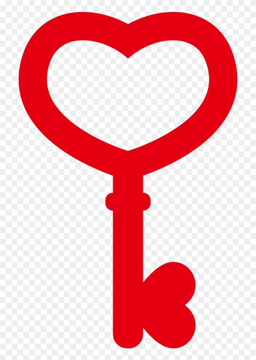 Clipart Love Lock And Key - Heart - Png Download