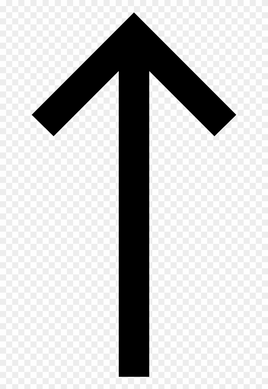 Long Arrow Up Icon - Стрелка Вверх Clipart