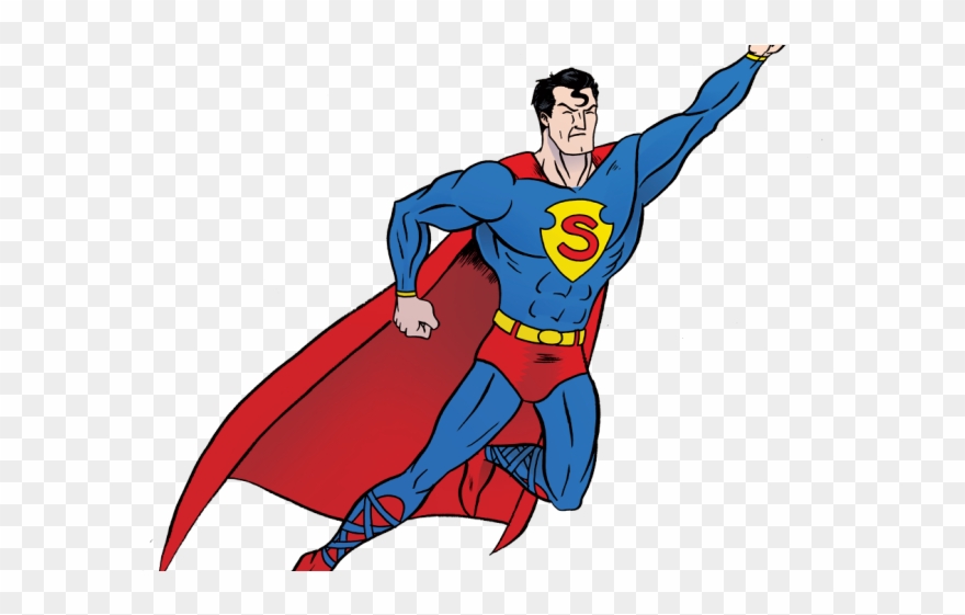 Superman Clipart Powerful - Superman Png Transparent Png