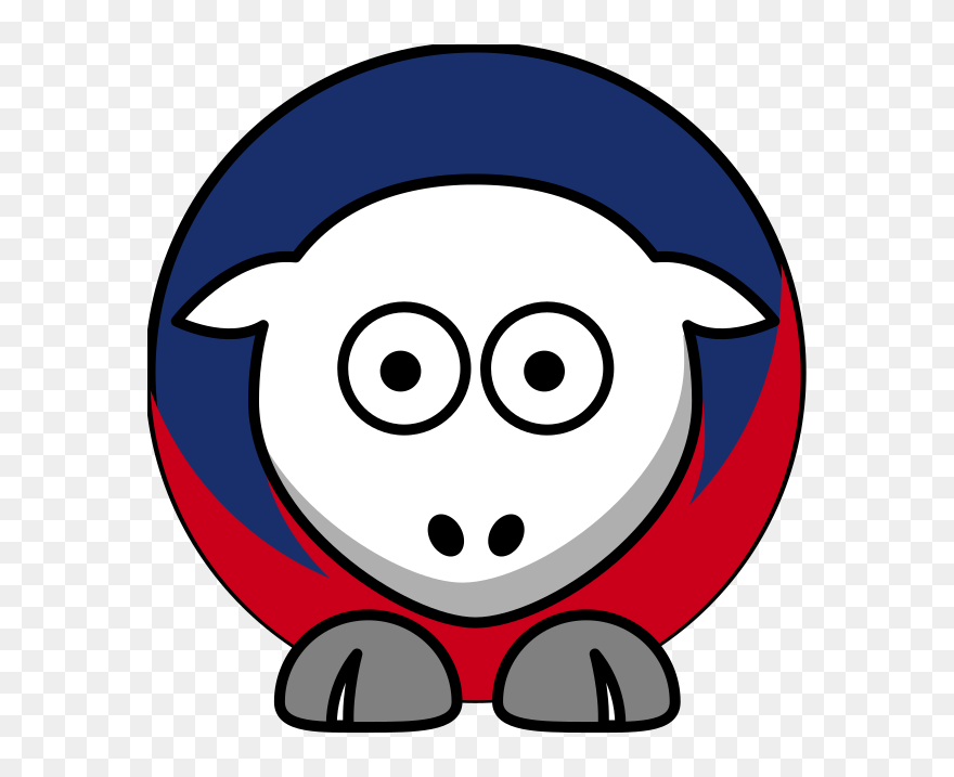 Sheep 4 Toned New York Giants Team Colors Clip Art - Cal State Fullerton Titans - Png Download