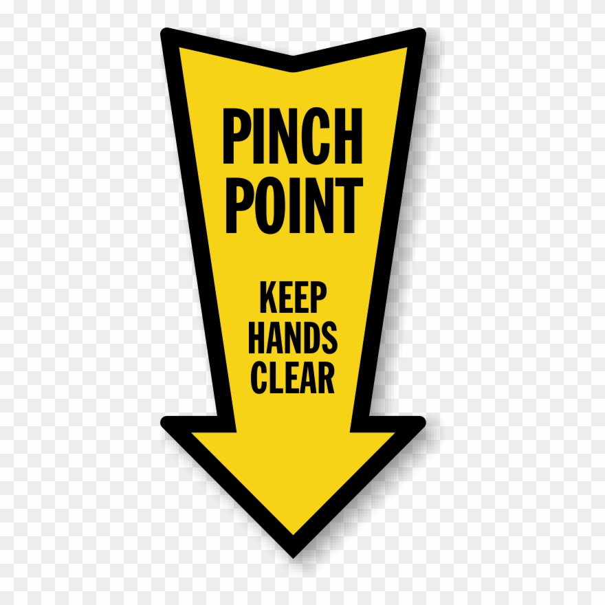Zoom, Price, Buy - Pinch Point Safety Sign Clipart