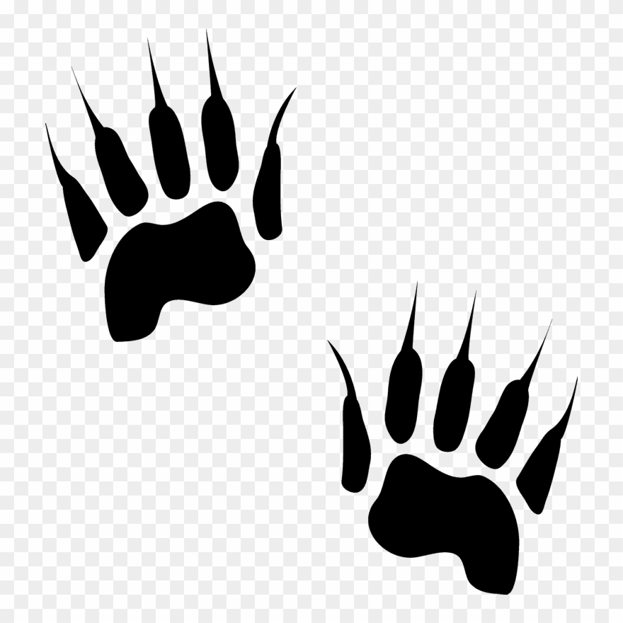 Badger Tracks Rubber Stamp - Badger Tracks Clipart