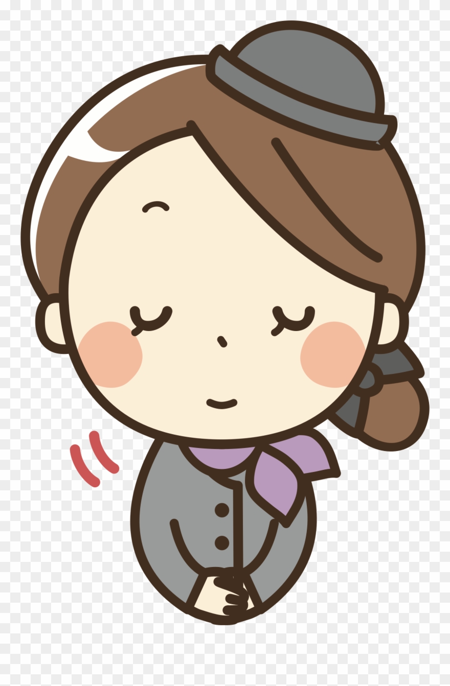 Flight Attendant - Flight Attendant Girl Clipart - Png Download