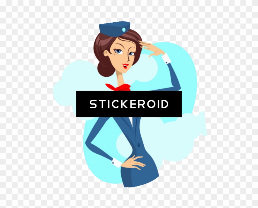 Flight Attendant - Stewardess I Love Flight Attendants Airplanes Airliners Clipart