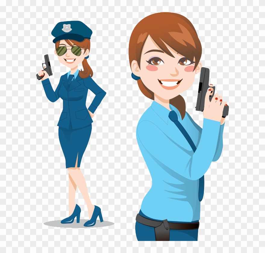 Police Officer Stock Photography Royalty Free Hat - Draw Cartoon Police Officers Clipart
