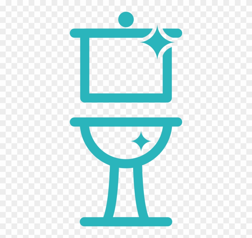 Toilet Cleaning - Bathroom Clipart