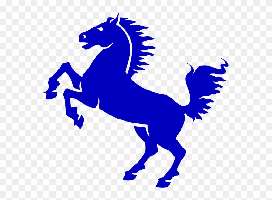 Purple Mustang Horse Clipart