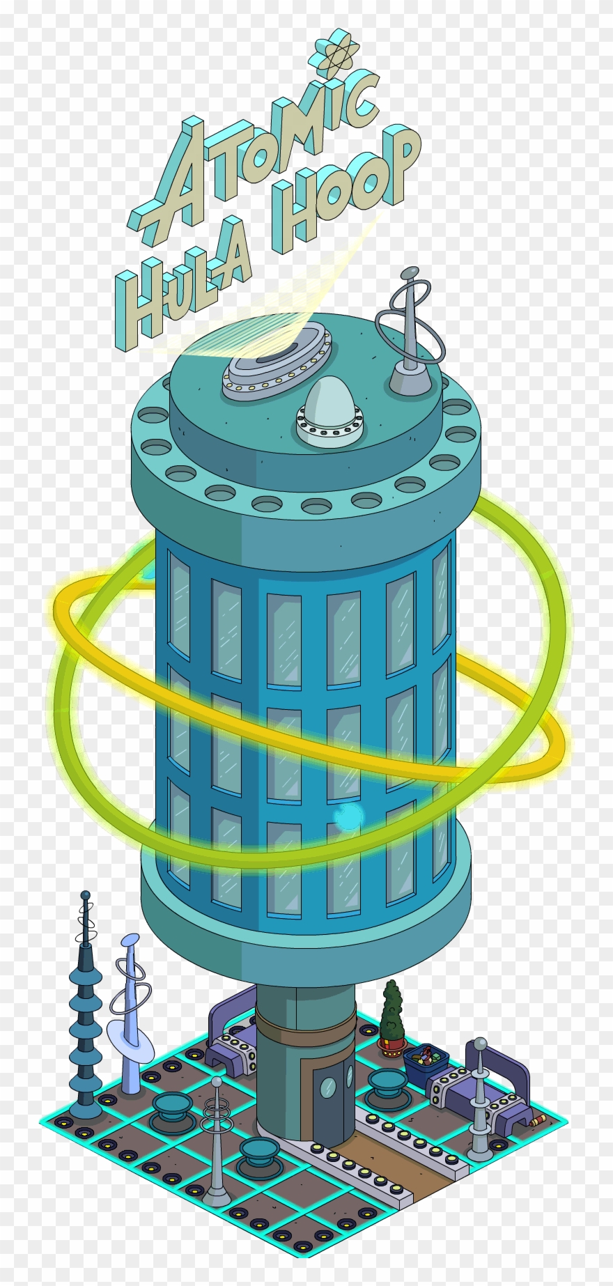 Atomic Hula Hoop - Simpsons Tapped Out Sci Fi Clipart