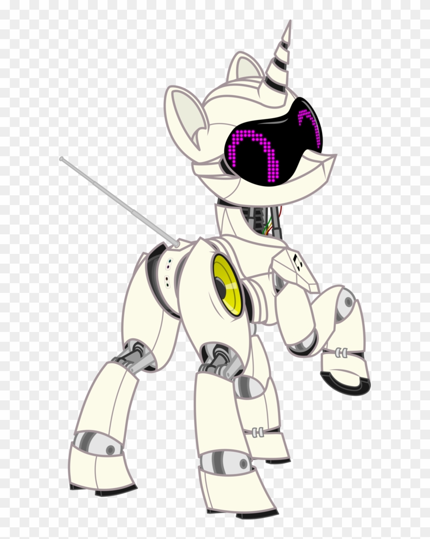 Vector Robots Female - Cartoon Clipart