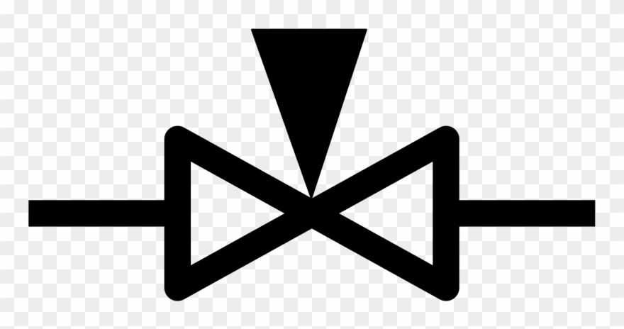 Plug Clipart Logo - Hydraulic Needle Valve Symbol - Png Download