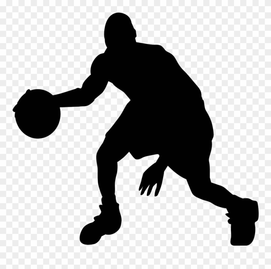 Playa4 - Silhouette Basketball Transparent Background Clipart