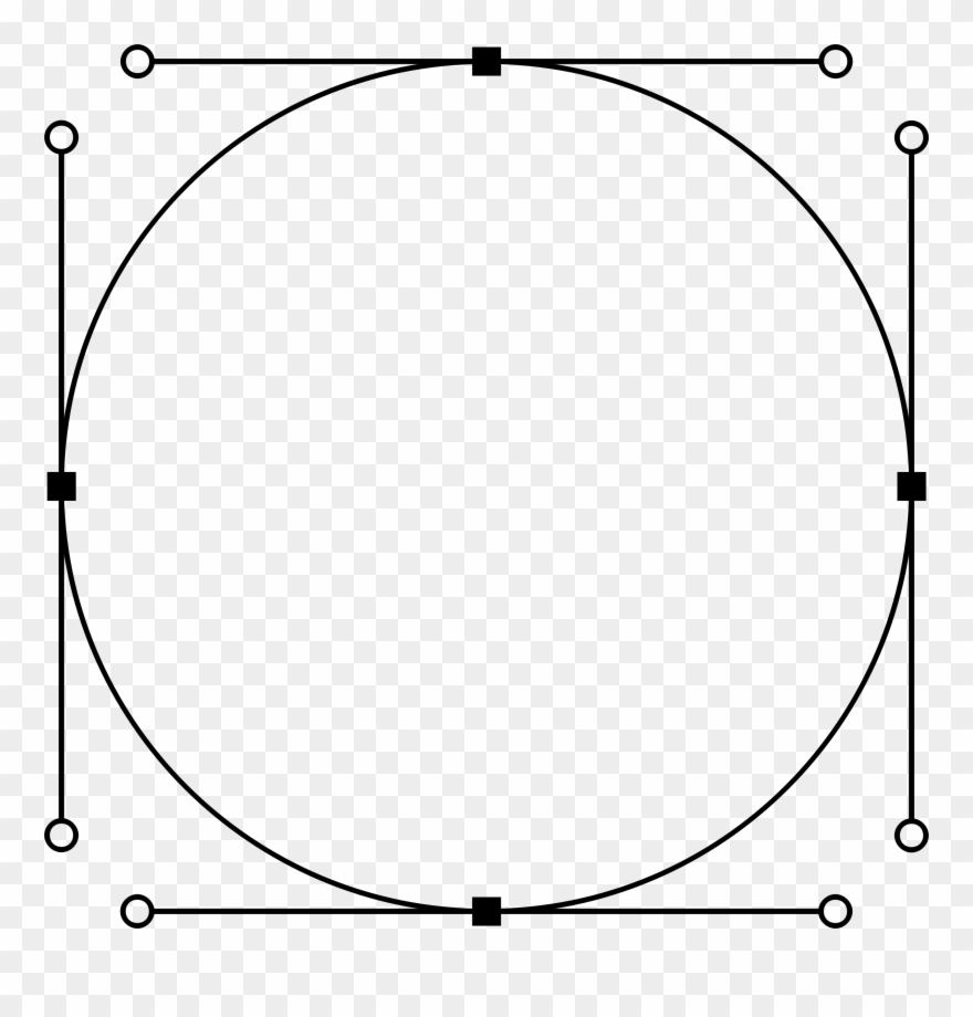 Bezier Nodes And Big Image Png - Clip Art Transparent Png