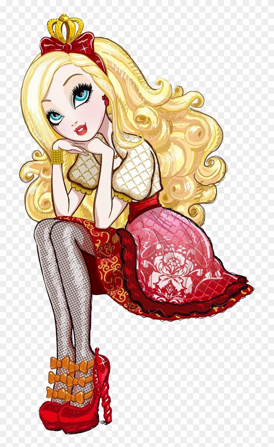 New Profile Art - Drawing Apple White Ever After High Clipart